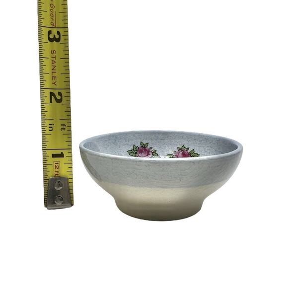 Vintage Mini Creamer And Bowl Lancaster Sandland Pink Flowers Hanley England - Picture 13 of 16